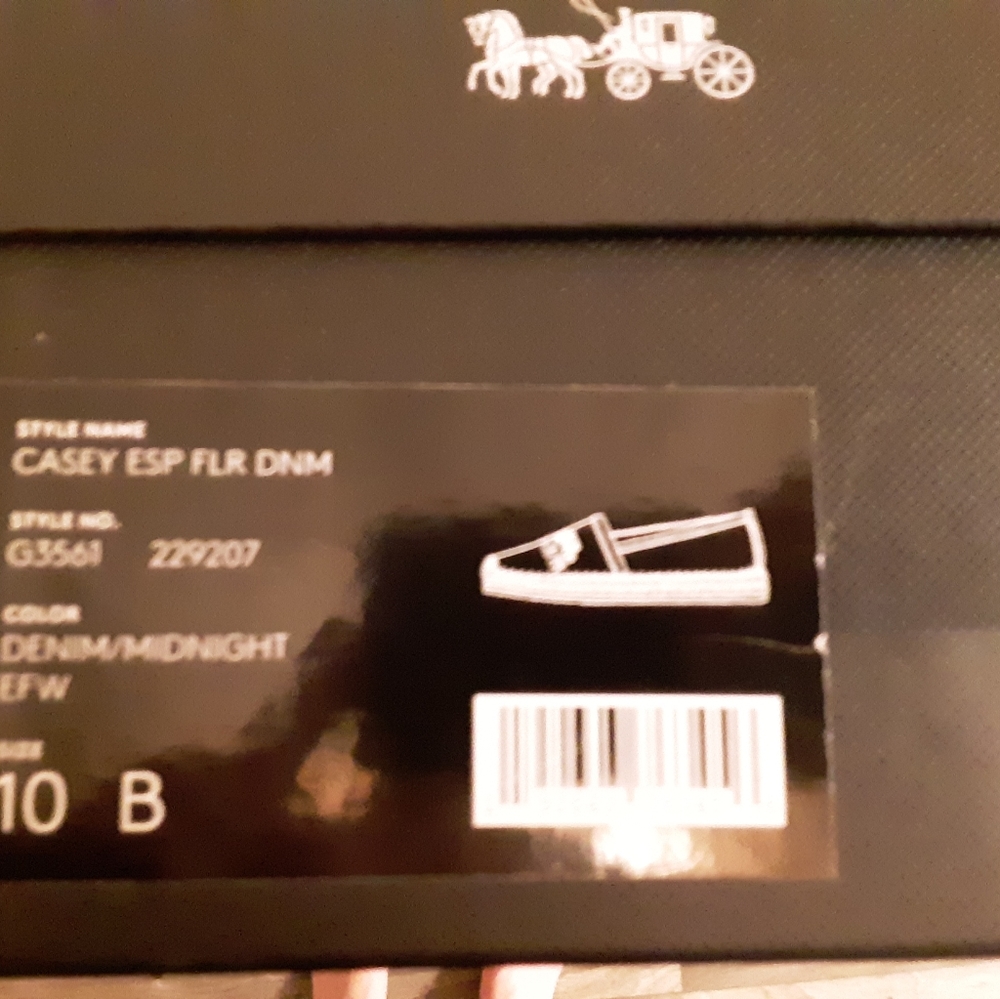 COACH - Floral denim shoes NEW - Picture 5 of 5